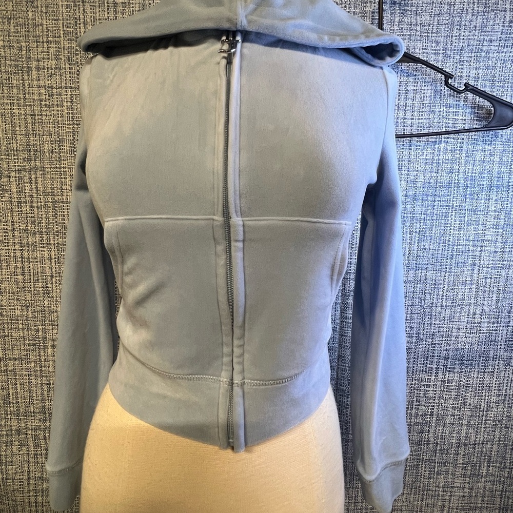 Juicy Couture Light Blue Zip Hoodie